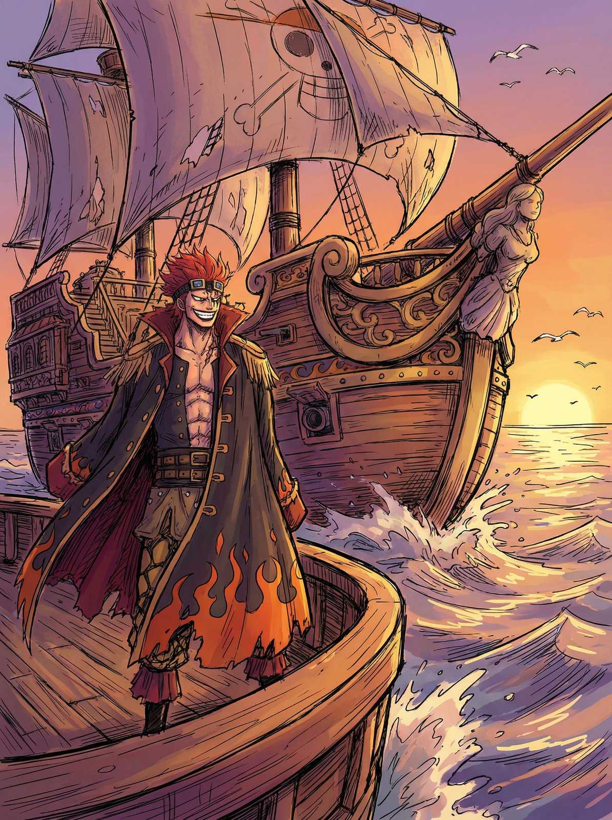 蜜桃传媒动漫-烈焰船长